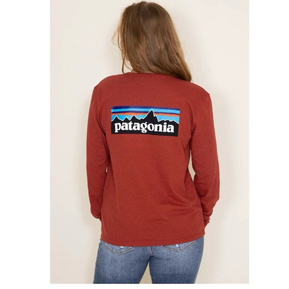 Patagonia Women's Brick Red Long Sleeve Tee